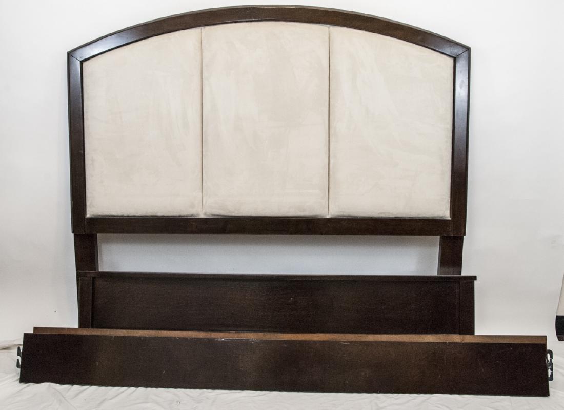 Queen Sized Ashley Upholstered Headboard & Frame (1 of 4)
