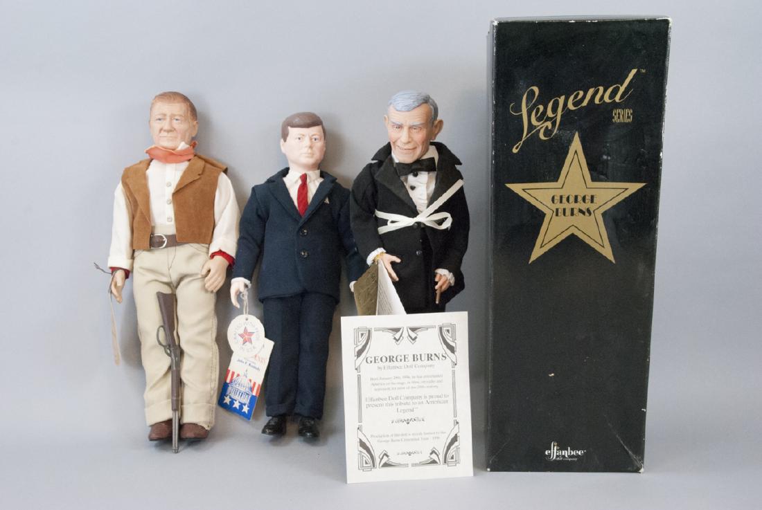 Effanbee Vintage Dolls, John Wayne, JFK, G. Burns (1 of 8)