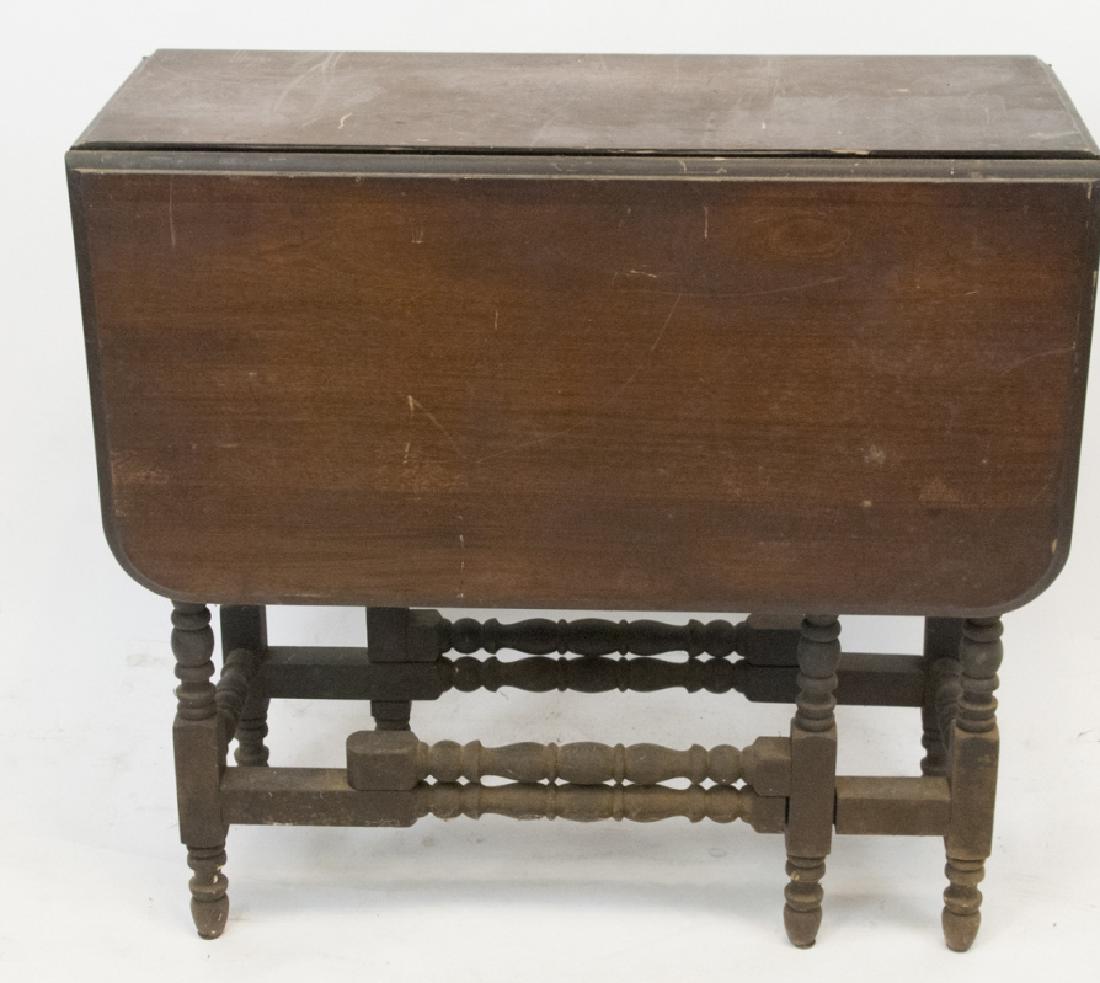 Antique Drop Leaf Gate Leg Dining Table (1 of 3)