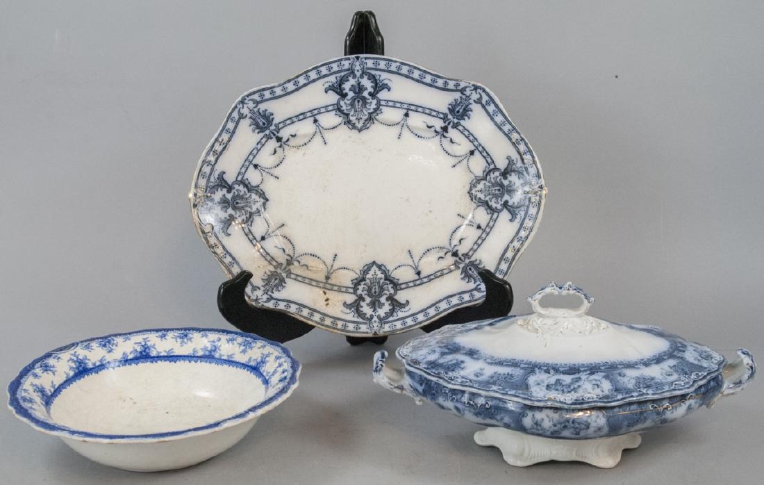 Antique English Blue & White Serving Pieces (1 of 11)