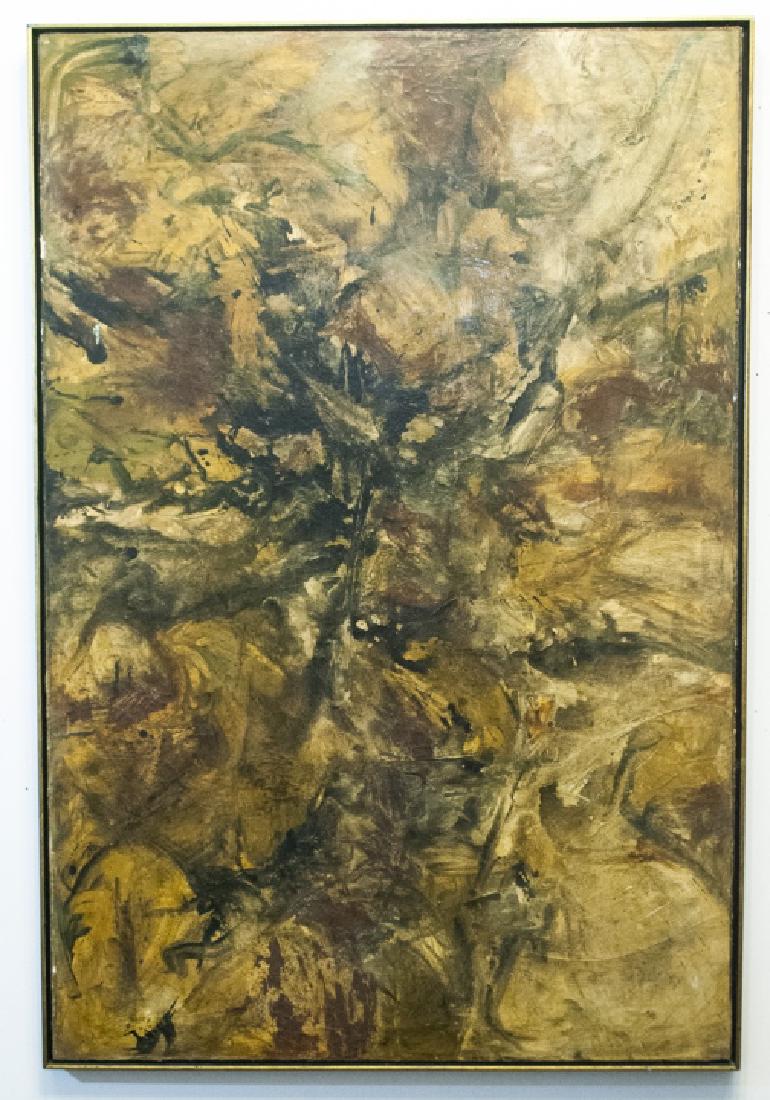 Framed, Unsigned Modern Art - Amber & Brown Tones (1 of 3)