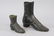 Vintage Ladies Cast Iron Victorian Shoe Decoration