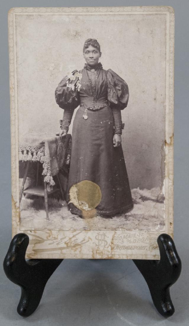 Antique 19th C Photograph African American Woman: Antique 19th C Photograph African American Woman. Measures 4.25 x 6.5 inches.