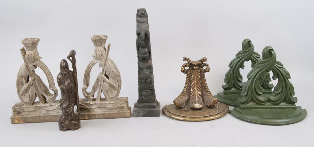 Antique Wooden Hand Carved Items & Wall Brackets (1 of 8)