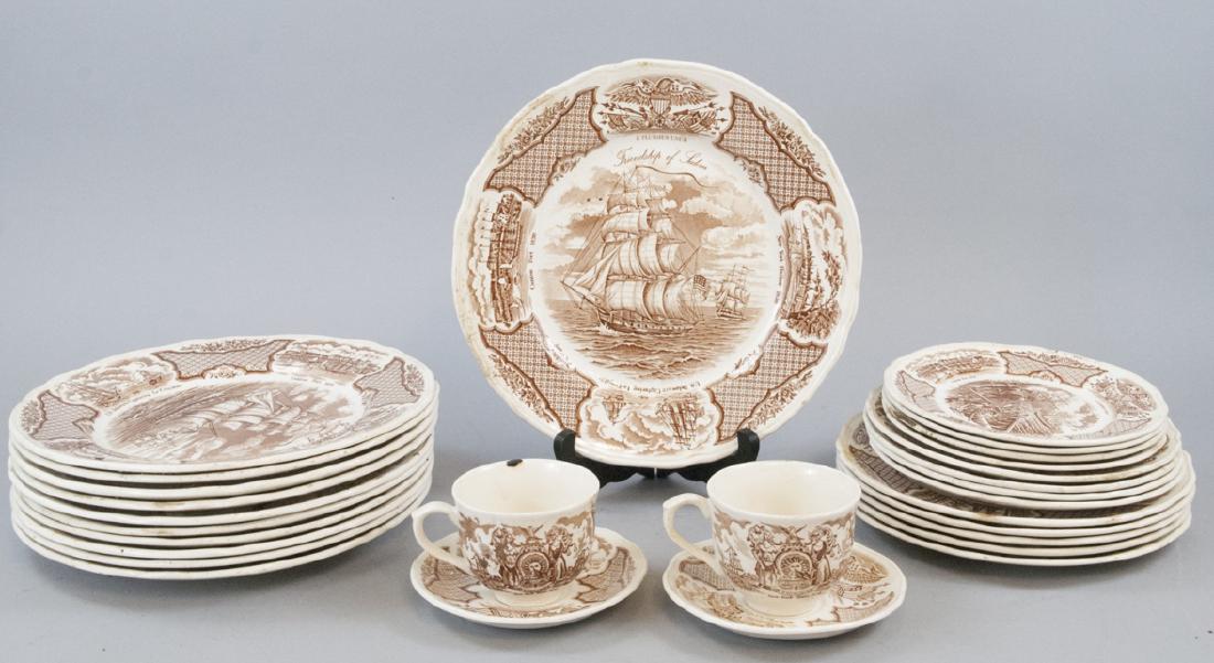Vintage Alfred Meakin Staffordshire Fair Winds Set (1 of 5)