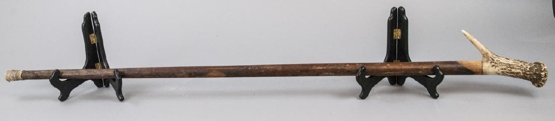 Antique Antler Handled Walking Cane (1 of 5)