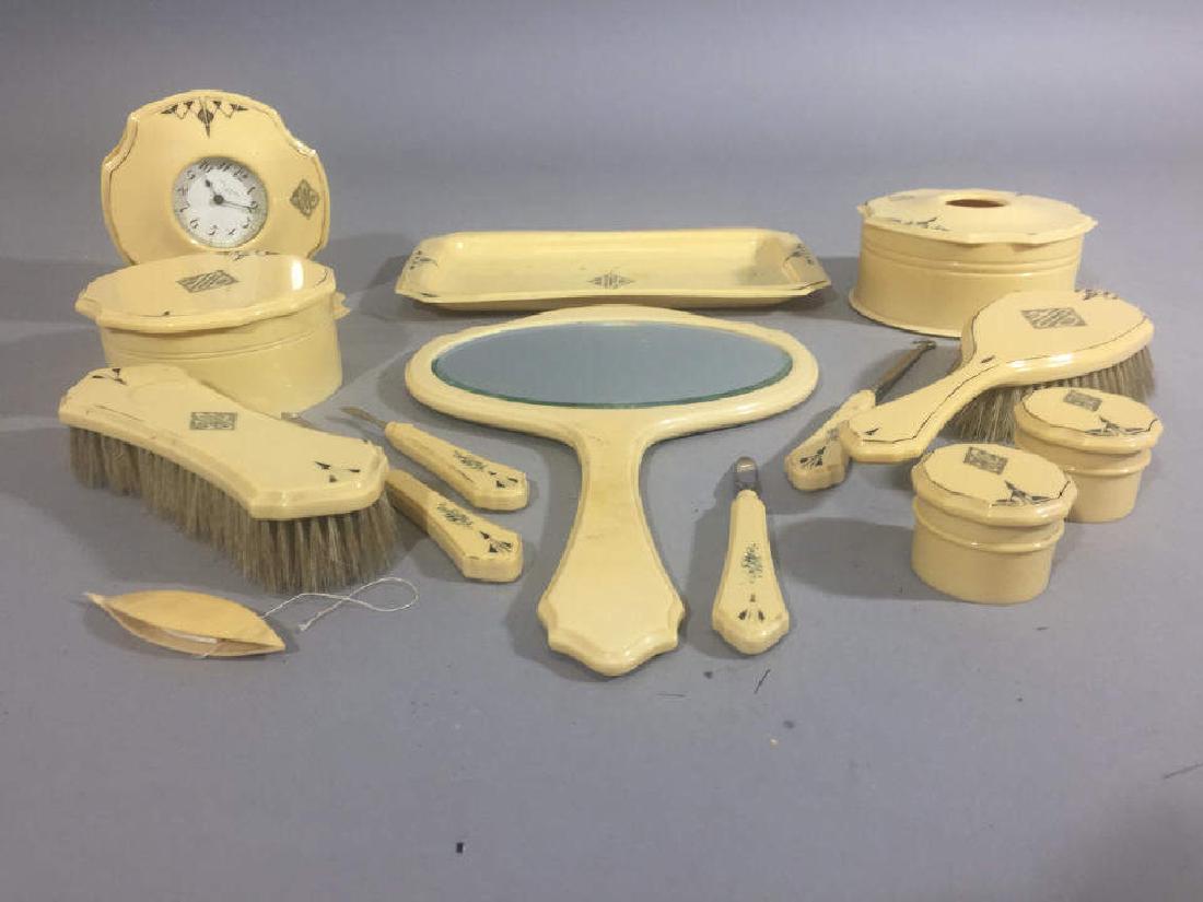 Antique Art Deco Style Celluloid Vanity Set (1 of 8)