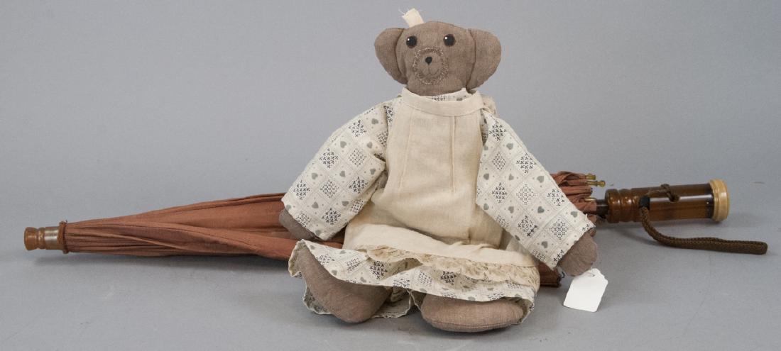 Vintage Parasol Umbrella & Rag Doll (1 of 5)