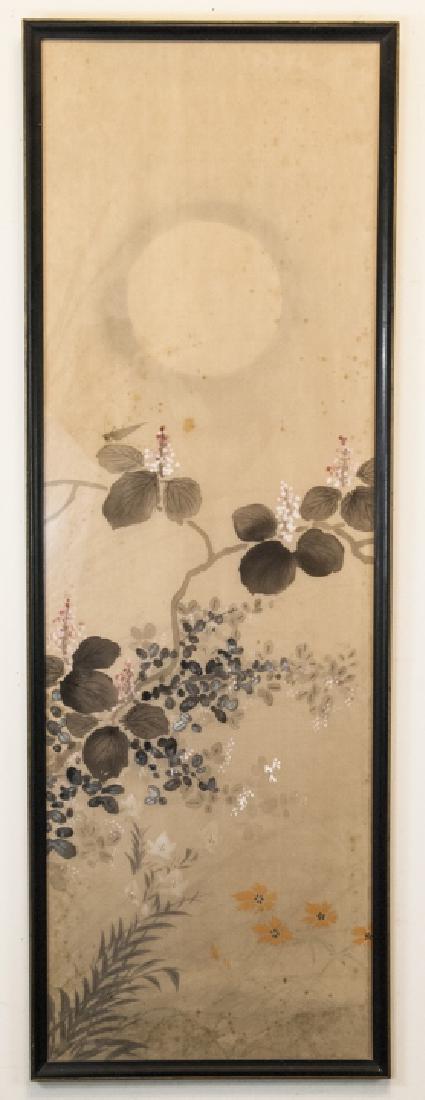 Vintage Asian Mineral Color On Silk Painting (1 of 7)