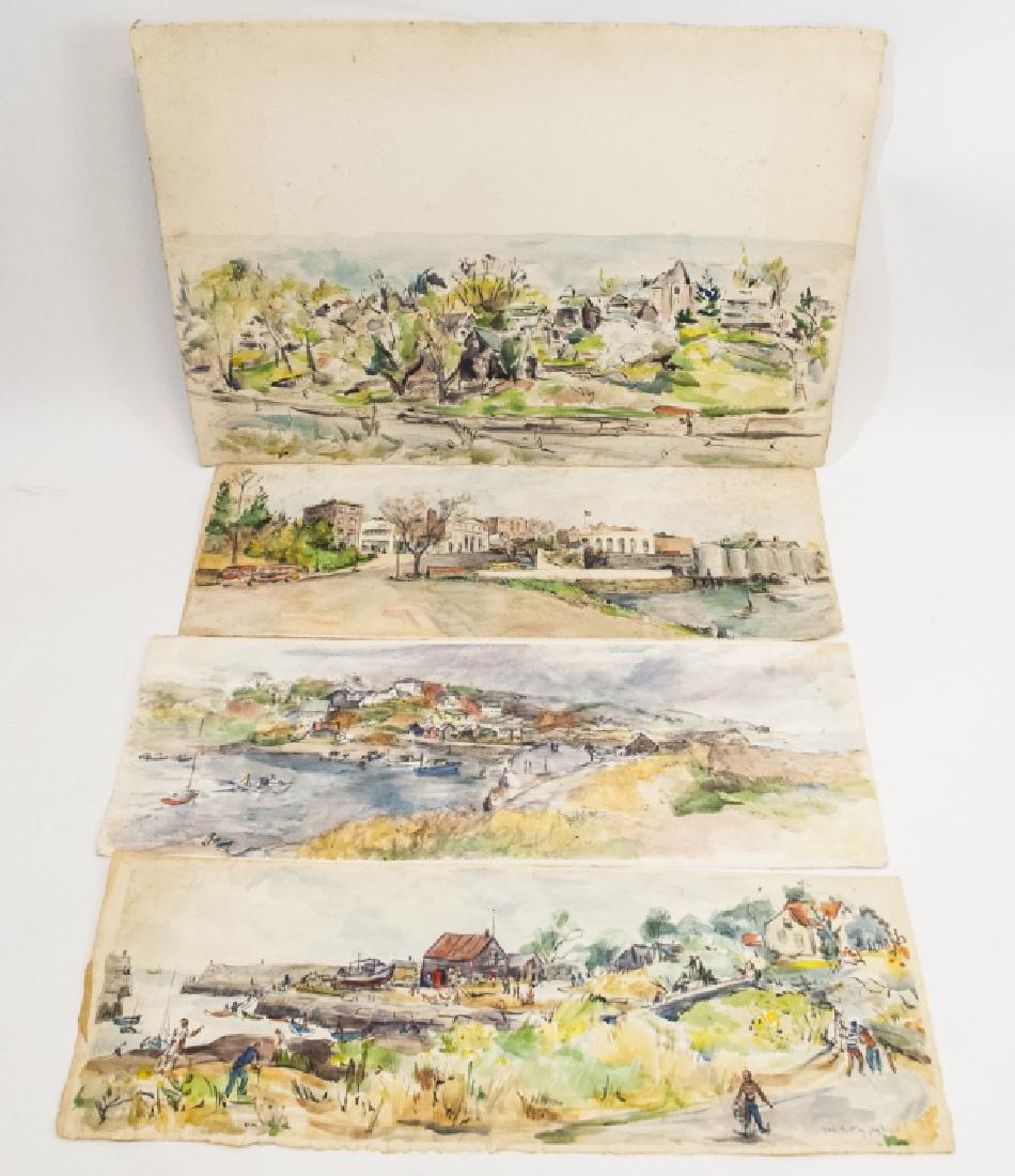 4 Oblong Orig Watercolors by Grace Huntley Pugh (1 of 6)
