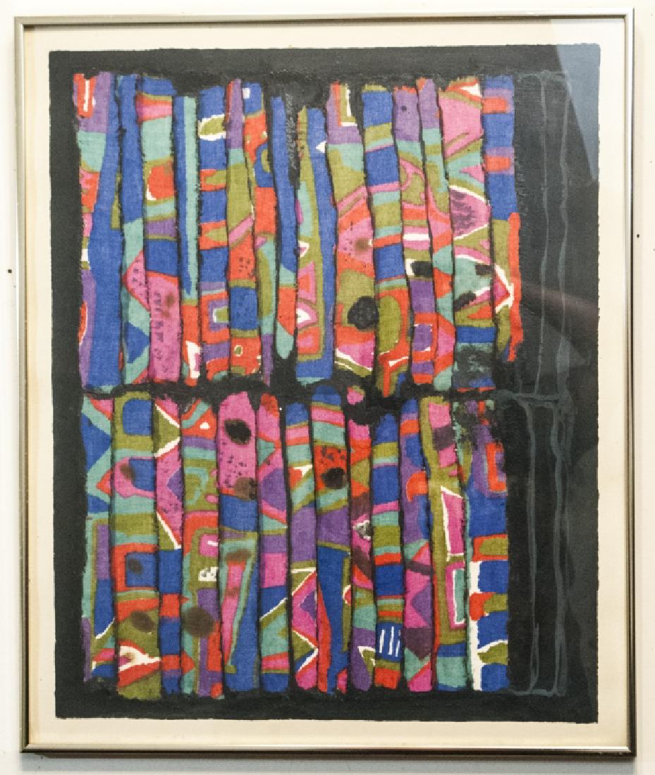 Russ Thompson Signed & Framed Multi-Media Art (1 of 3)