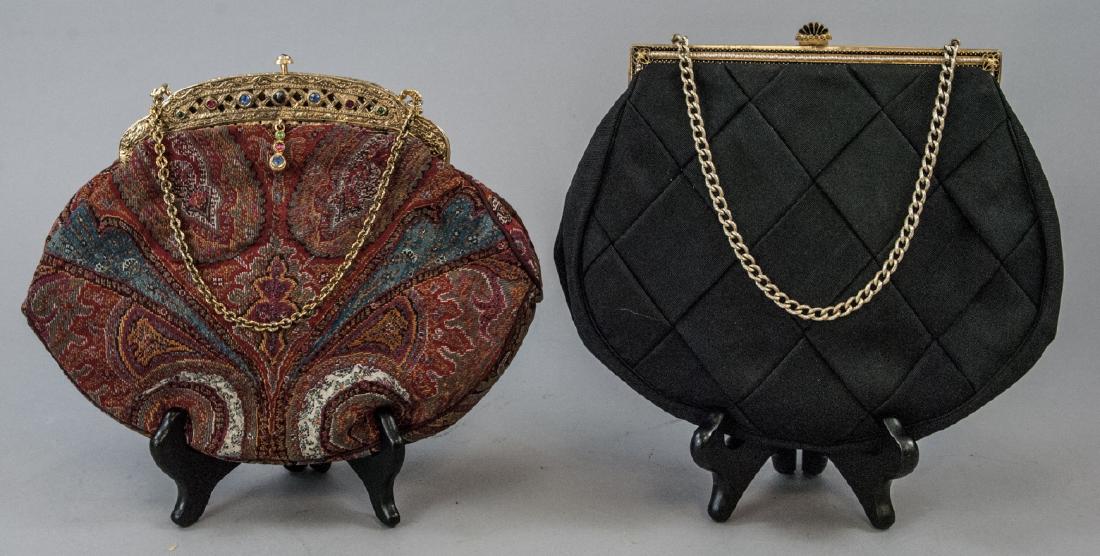 Two Antique Purses w Ornate Gilt Metal Handles (1 of 6)