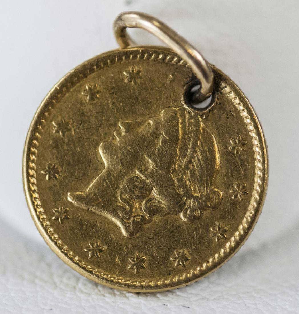 Old gold coin necklace Clearance
