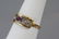 Estate 18kt Yellow Gold Ruby & Diamond Ring - 9