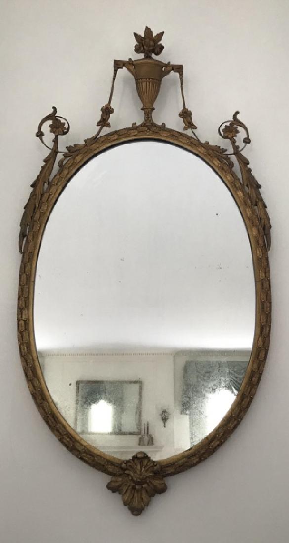 Antique Gold Neo Classical Adam Style Wall Mirror (1 of 3)
