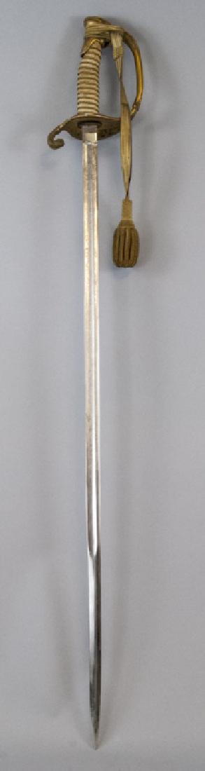 Antique Gilt Metal American Naval Officer's Sword (1 of 10)