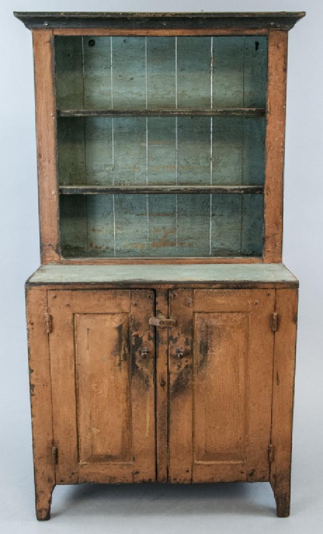 Antique Child / Doll Size American Cupboard (1 of 7)