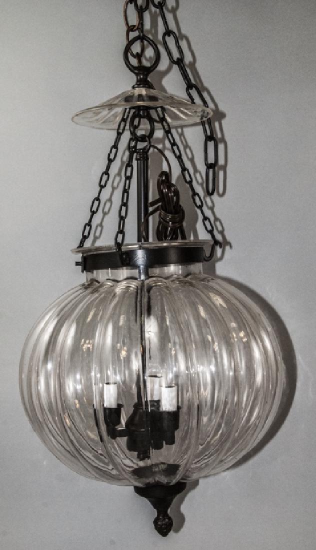 Venetian Glass Bell Jar Style Globe Pendant Light (1 of 6)