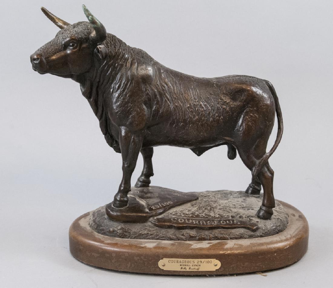 Bronze Bull Sculpture "Courageous" Billy Saathoff (1 of 5)