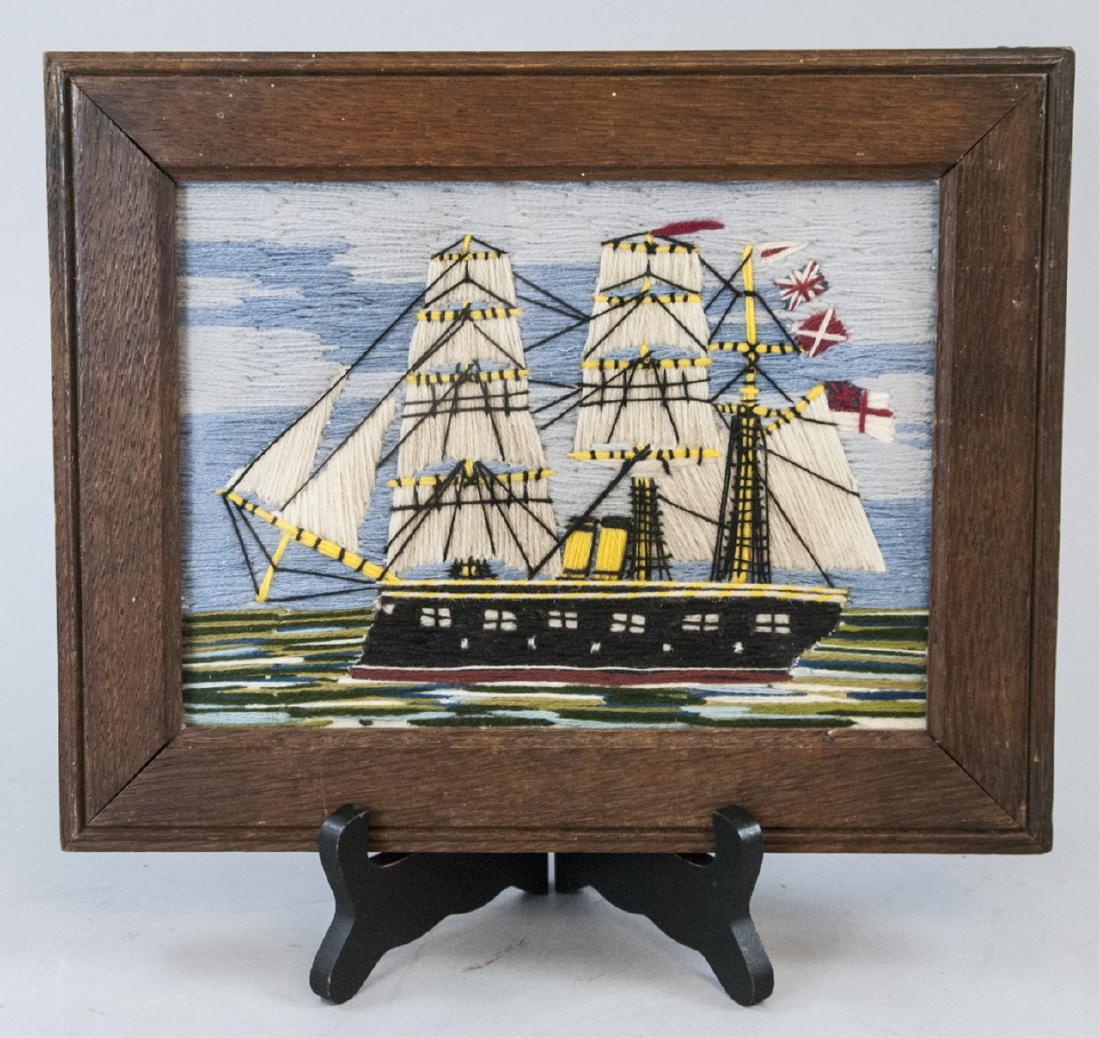 Antique English Sailor's Woolie Maritime Folk Art (1 of 4)