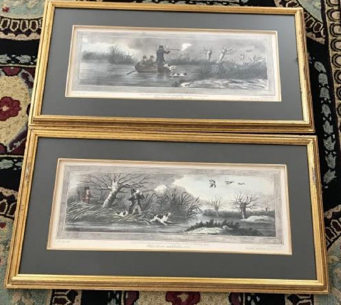 Pair of Custom Framed Duck Hunting Prints (1 of 4)