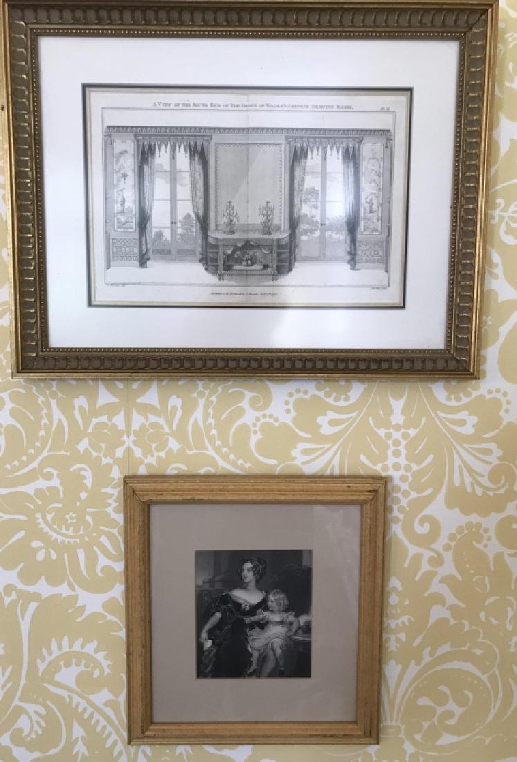 Two Antique Custom Framed 19th C Prints (1 of 6)