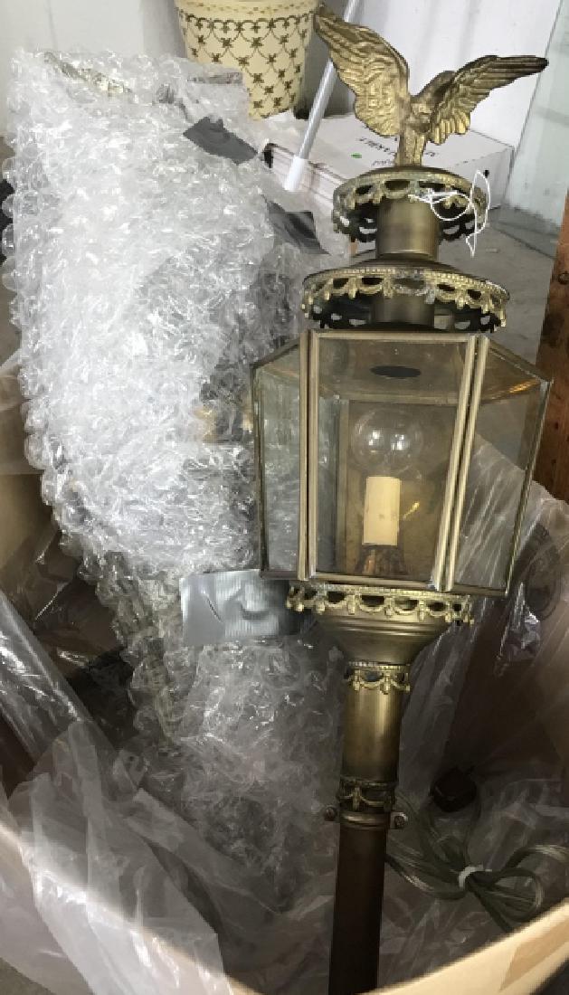 Pair of American Federal Style Brass Eagle Sconces (1 of 2)