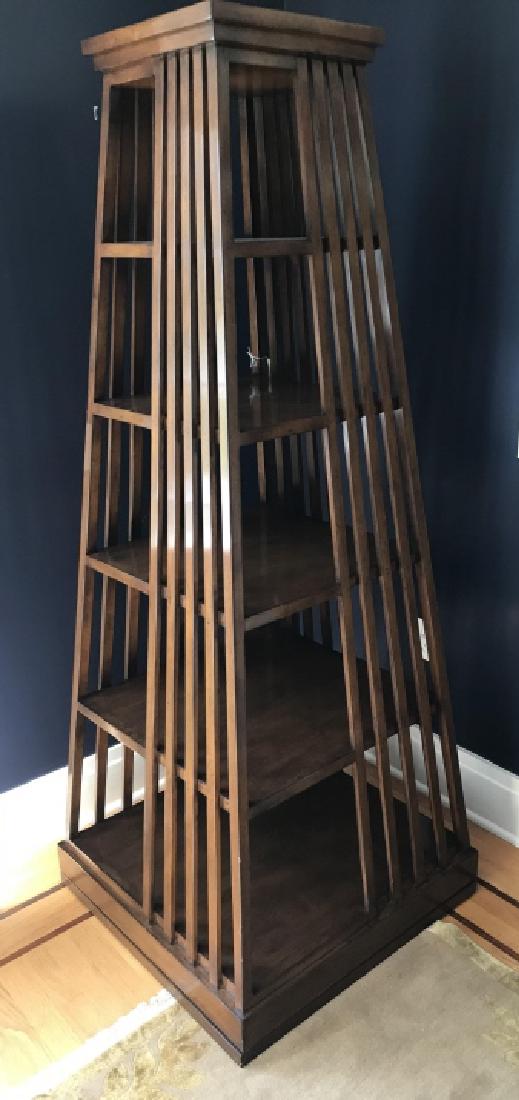 Contemporary Rotating Obelisk Form Bookcase (1 of 5)