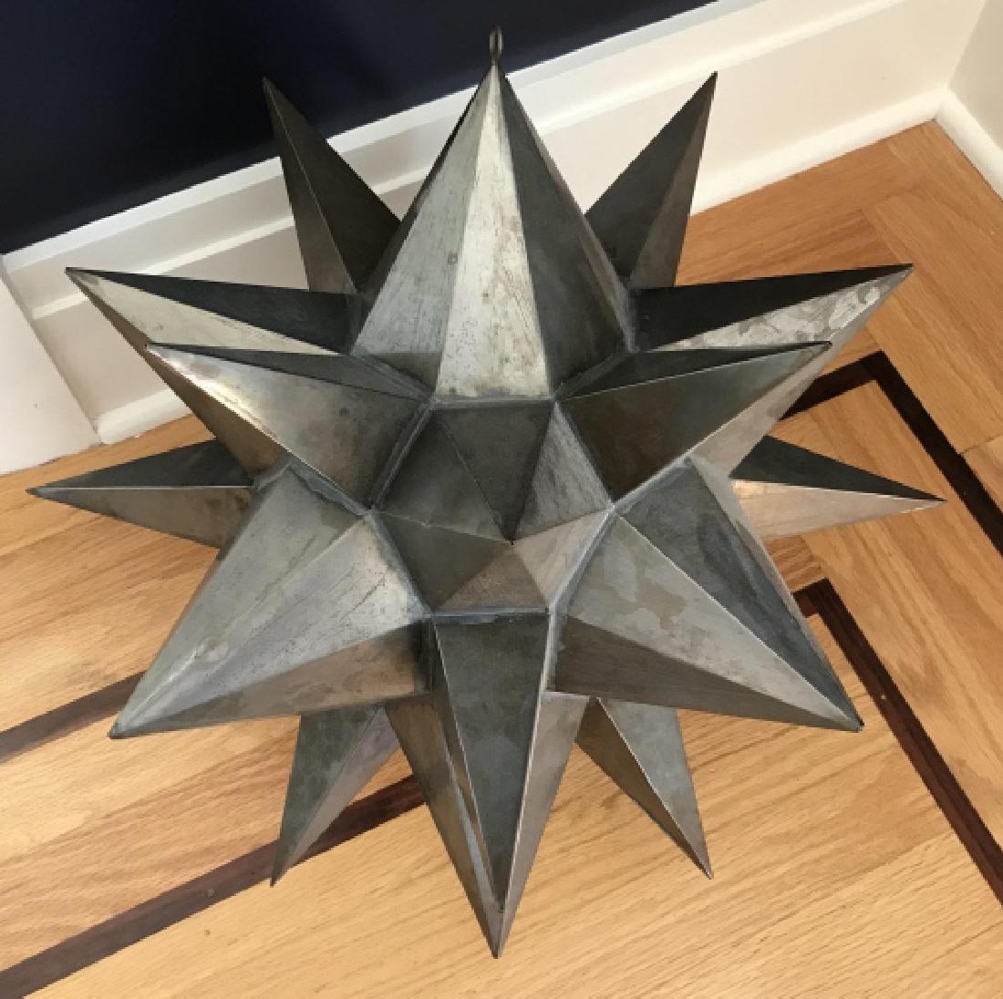 Contemporary Decorator Tole Metal Starburst Statue (1 of 3)