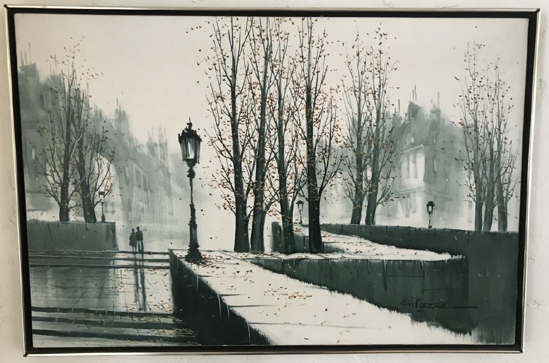G Pierre Modernist French City Scape Painting (1 of 4)