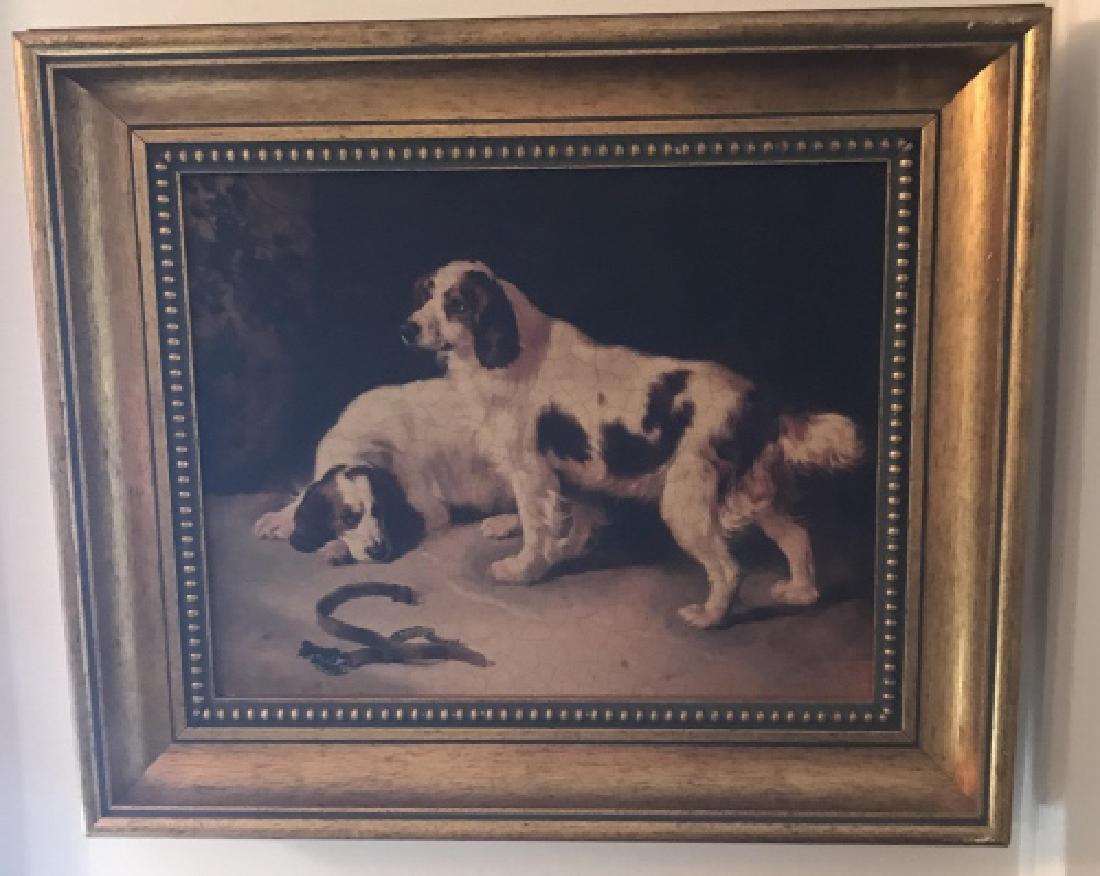Framed Print of English Springer Spaniel Dogs (1 of 3)