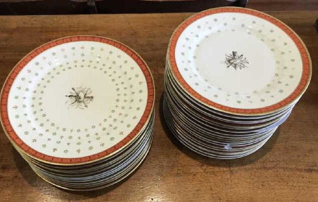 Two Sets of French Hand Painted Porcelain Plates (1 of 4)