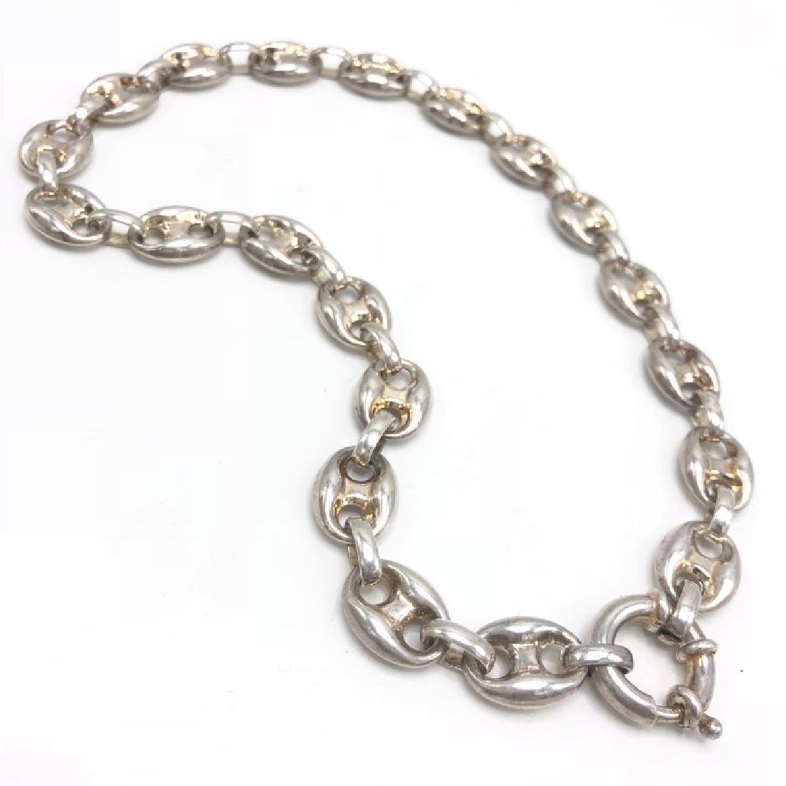 Vintage Sterling Gucci Style Marnier Link Chain (1 of 3)