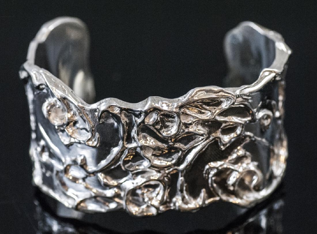 Artisan Handmade Sterling Silver Cuff Bracelet (1 of 6)