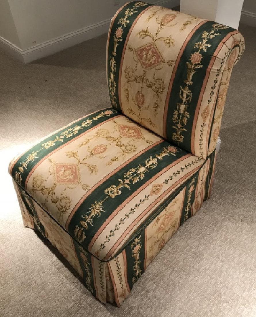 Custom Upholstered Slipper Chair w Neo Classical (1 of 3)