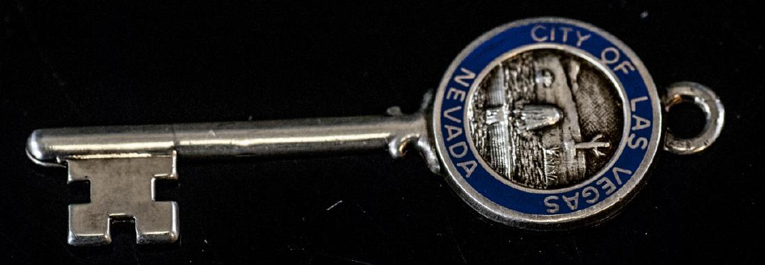 Estate Sterling Silver Las Vegas Key Pendant Charm (1 of 5)
