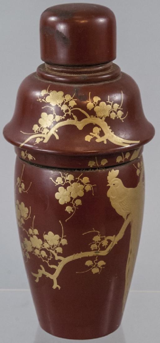 Japanese Hand Painted Lacquer Cocktail Shaker (1 of 6)