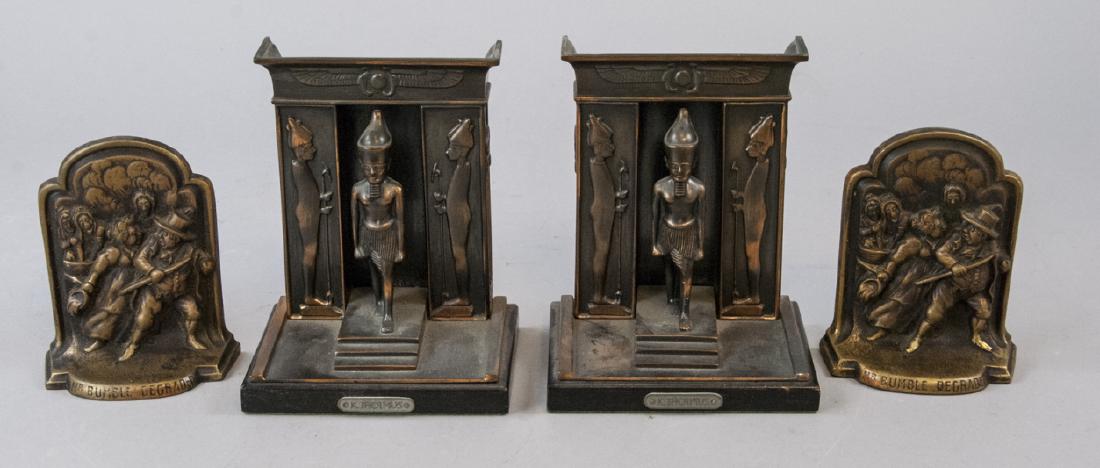 Two Pairs of Bookends - Egyptian & Mr. Bumble (1 of 10)