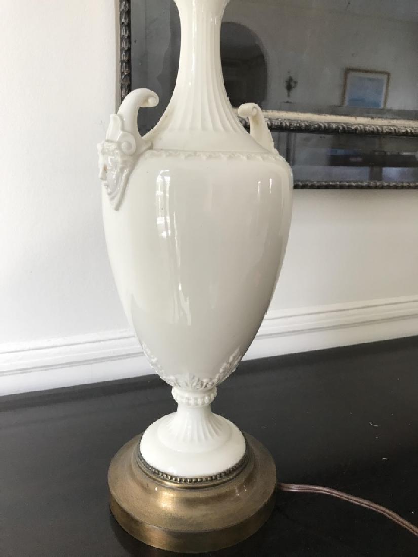 Antique Blanc de Chine Porcelain Urn Form Lamp (1 of 3)
