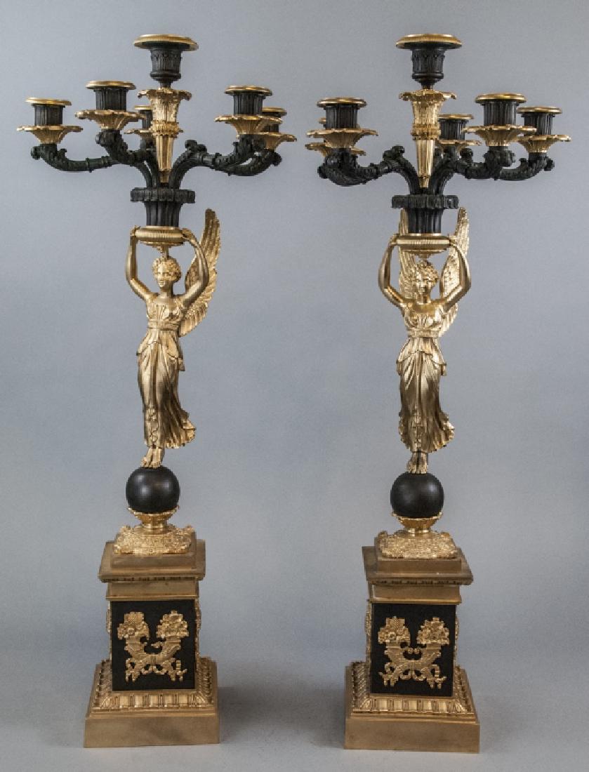 Pair of French Empire Style Six  Arm Candelabra (1 of 6)