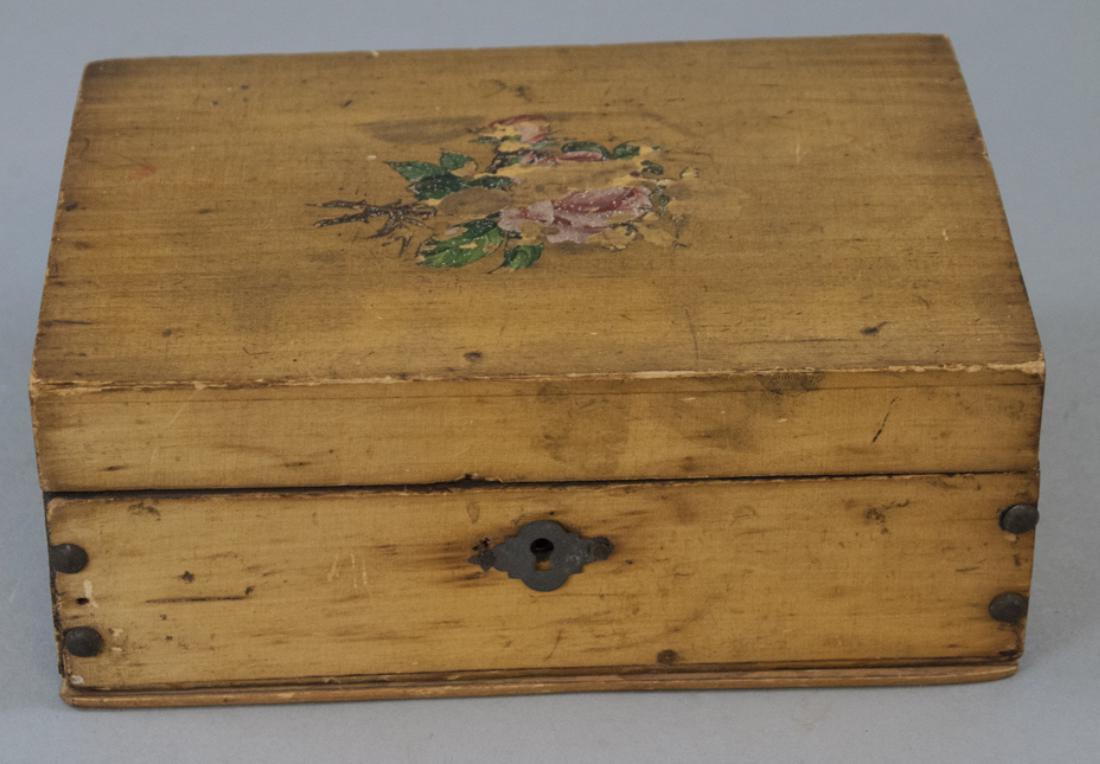 Antique 19th C Victorian Jewelry Box / Table Box (1 of 3)