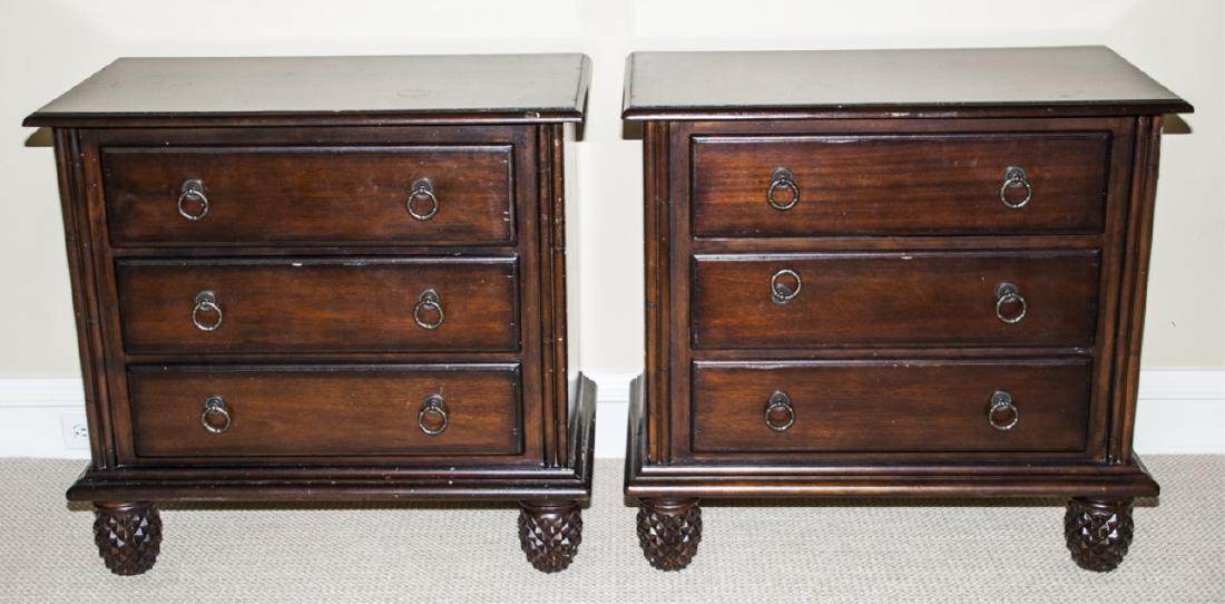 Pair Contemporary Tommy Bahama Nightstands