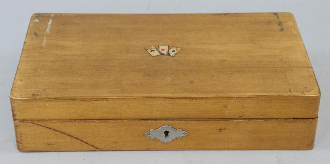 Antique Playing Card / Poker Card Table Box (1 of 4)