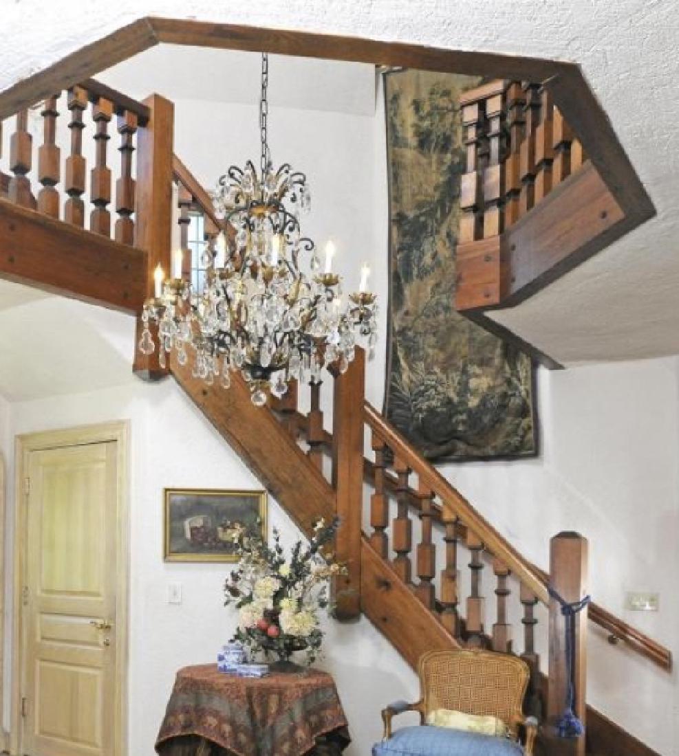 Large Antique Belgian Wooded Landscape Tapestry (1 of 8)