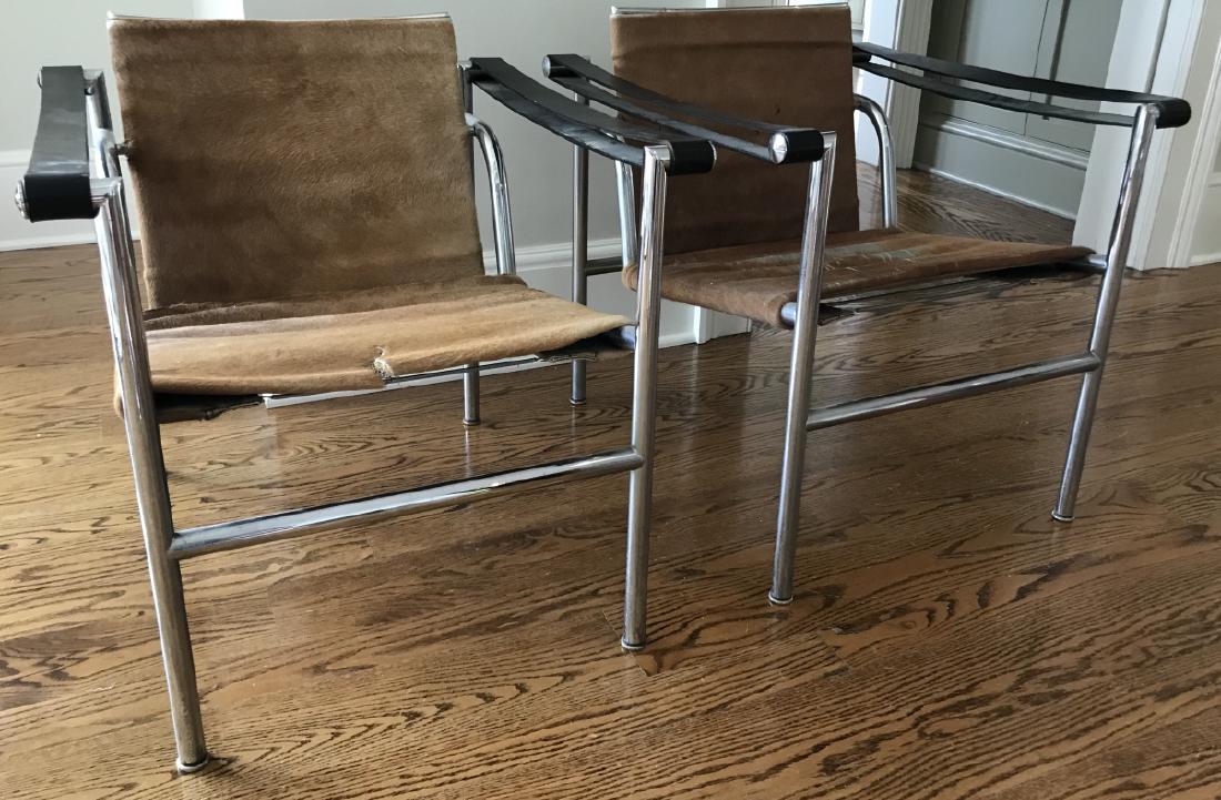 Pair Vintage Signed Le Corbusier LC1 Armchairs (1 of 5)