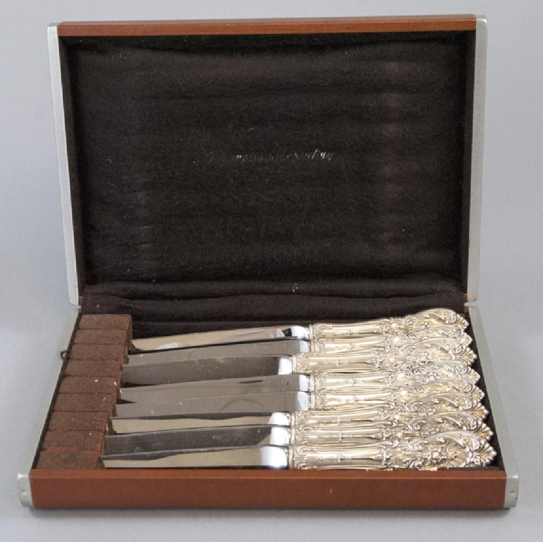 Sterling Handled Reed & Barton Knife Set of 8 (1 of 4)