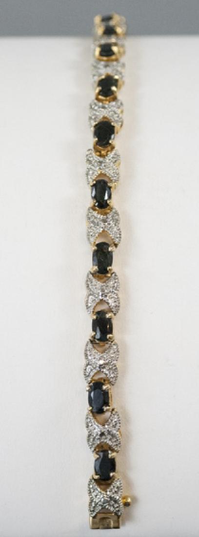 Estate Two Tone Tennis Bracelet Set w Rubies (1 of 4)