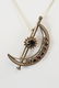 Antique Victorian Crescent Moon & Star Necklace