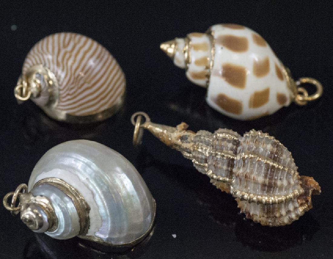 Vintage Sea Shell Mounted Necklace Pendants (1 of 6)