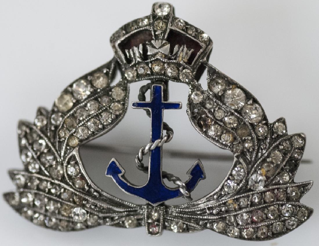 Antique English Edwardian Sterling & Enamel Brooch (1 of 6)